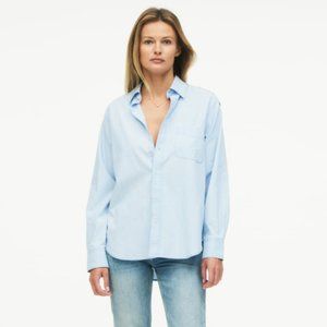 ZARA NEW WOMAN OVERSIZE DENIM SHIRT LIMITED EDITION LIGHT BLUE 5216/266 Size M